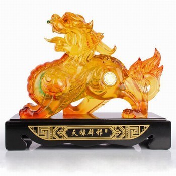 礼之源天禄辟邪貔貅摆件 水琉璃工艺品 风水开光招财乔迁开业礼品【图片 价格 品牌 报价】